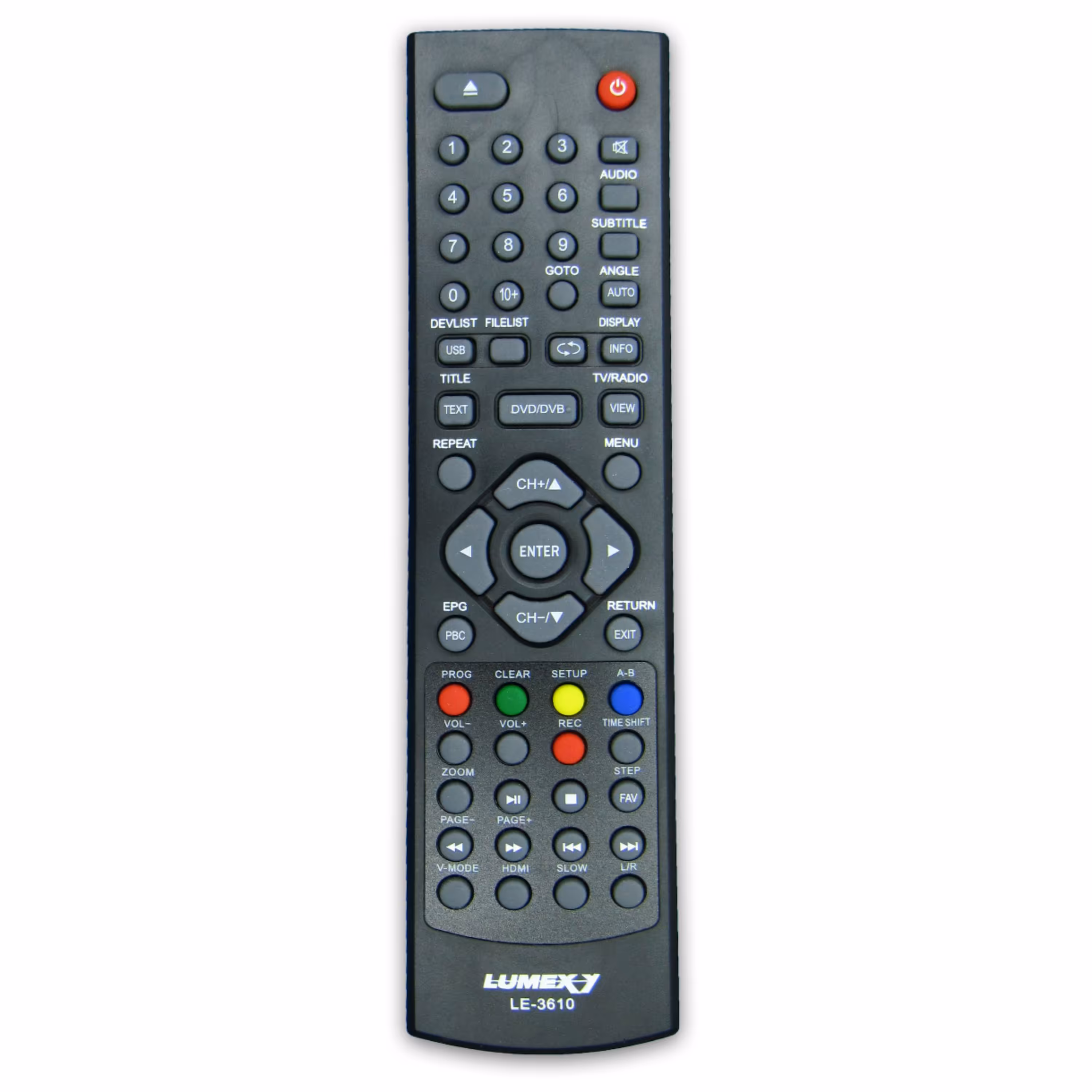 کنترل گیرنده دیجیتال لومکسی LUMEXY مدل LE-3610 (DVD خور)