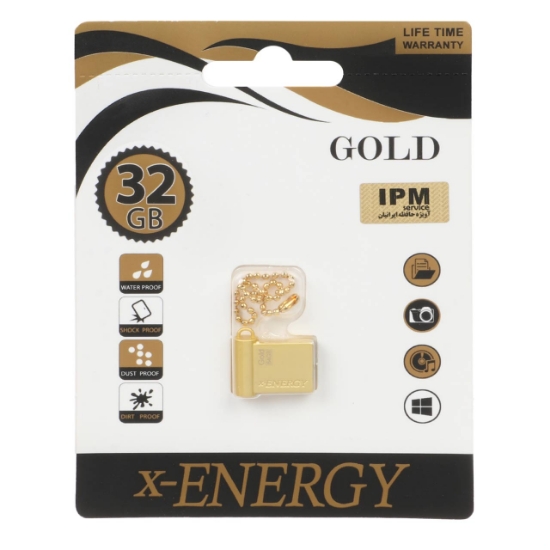 فلش مموری ایکس-انرژی مدل USB2.0 Gold ظرفیت 32 گیگابایت