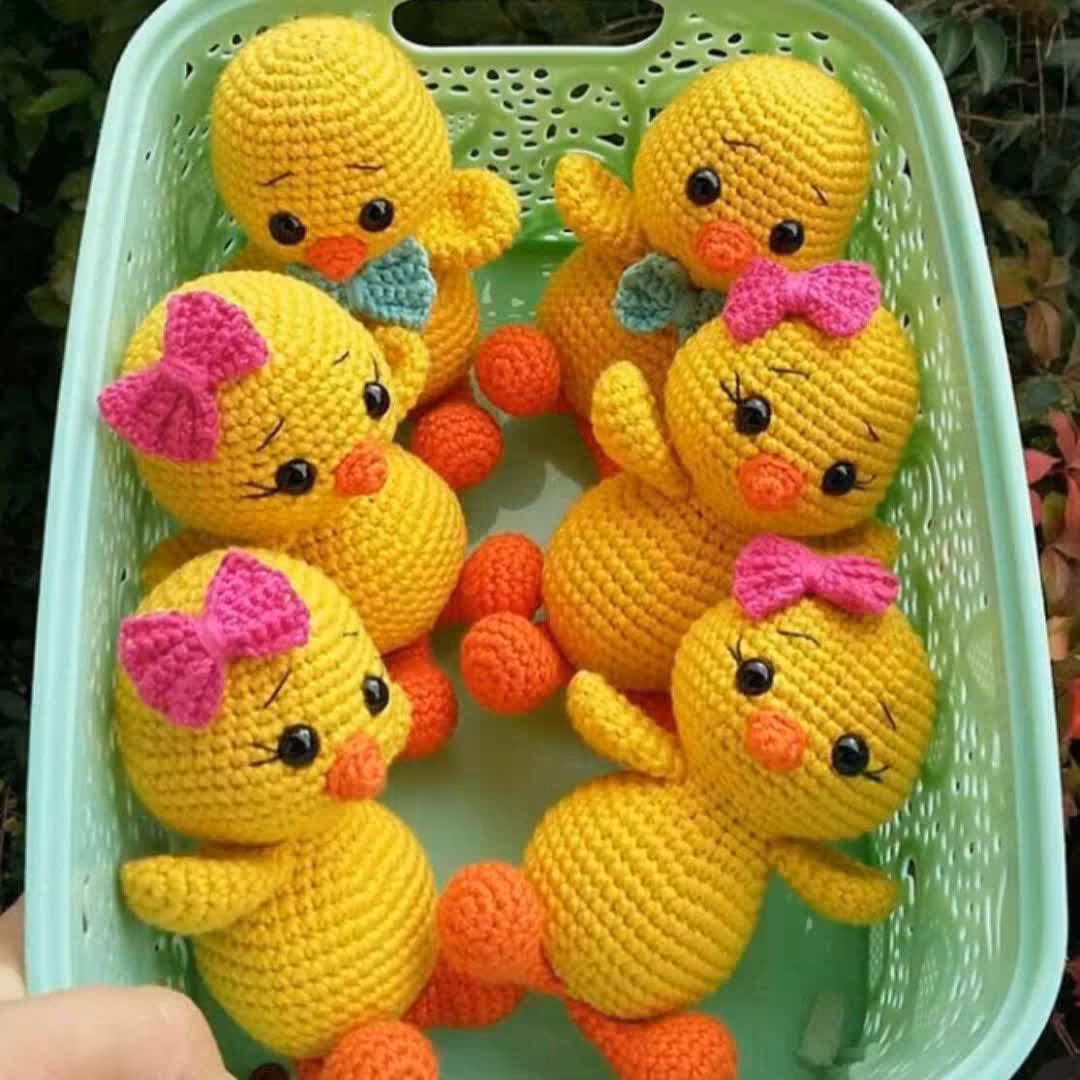 عروسک بافتنی جوجه دختر و پسر