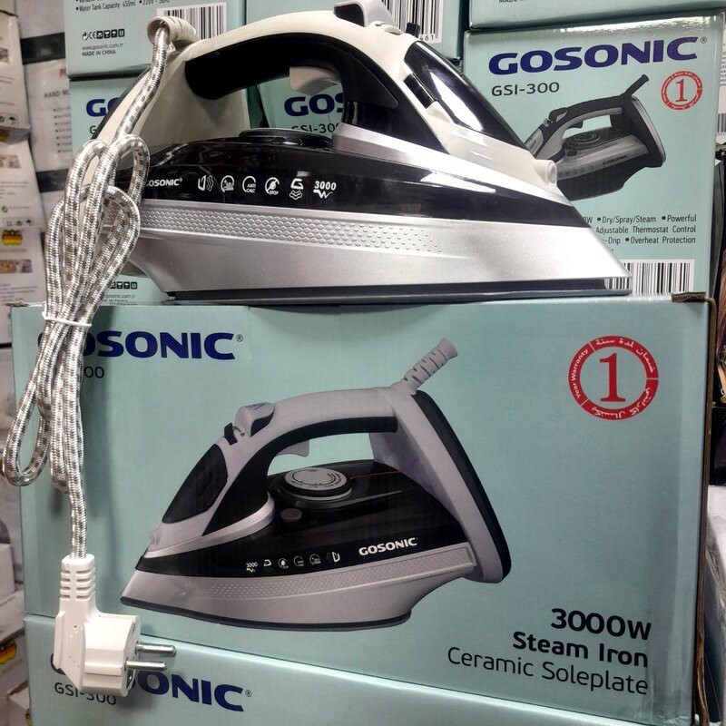 اتو بخار گوسونیک مدل GSI300 دارای رنگ بندی
