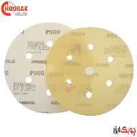 سنباده دیسکی طلایی P500 قطر 15 سانتیمتر MIRKA فنلاند- سمباده حرفه ای نجاری