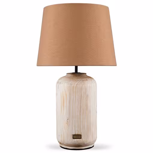آباژور رومیزی چوبی سوئیچی مدل GIORGIA کد TLSW-80807 رنگ N-WOWEN و N-CAMEL