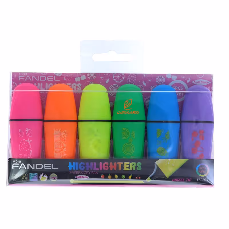 ماژیک علامت گذار مینی بسته 6 عددی 9203 فاندل FANDEL