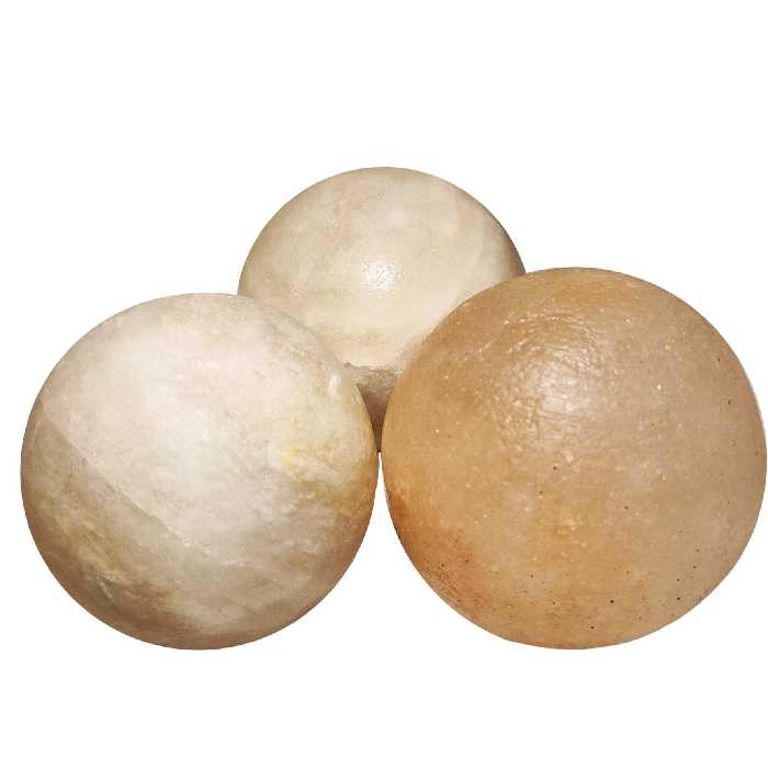 گوی ماساژ  سنگ نمک ( 6سانتی متری)