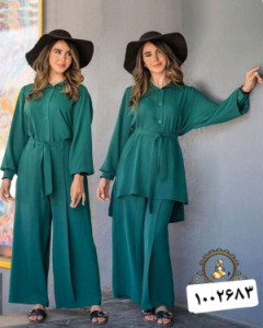 مانتو شلوار زنانه ابروبادی مدل ست مهدیس