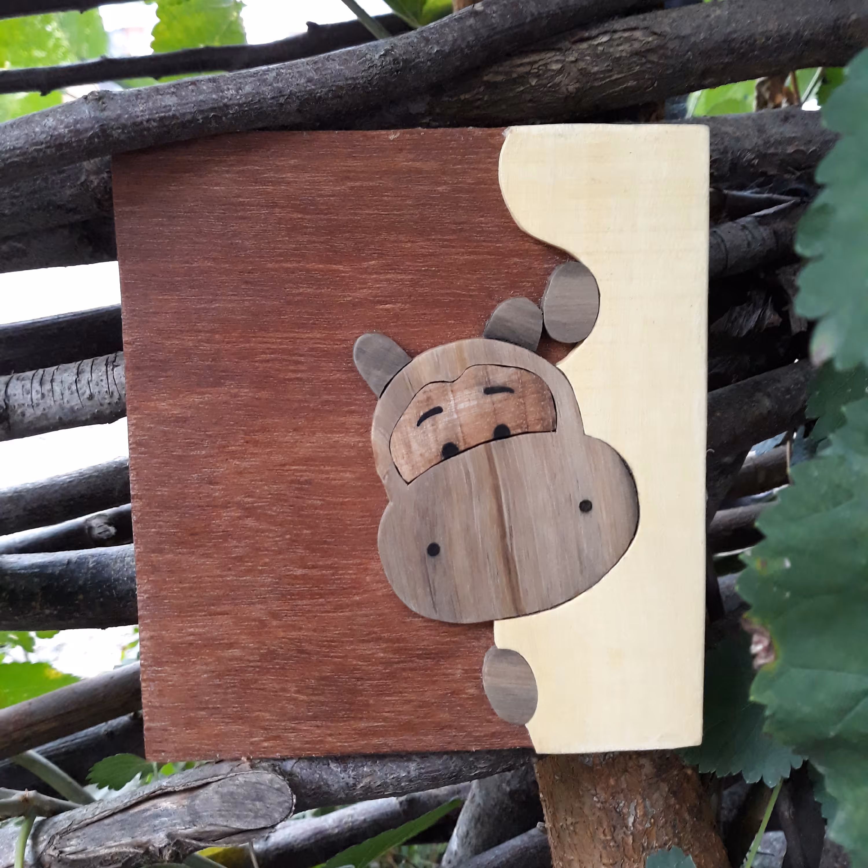 تابلو معرق اسب آبی