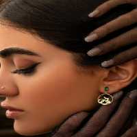 گوشواره مادر با نگین سبز