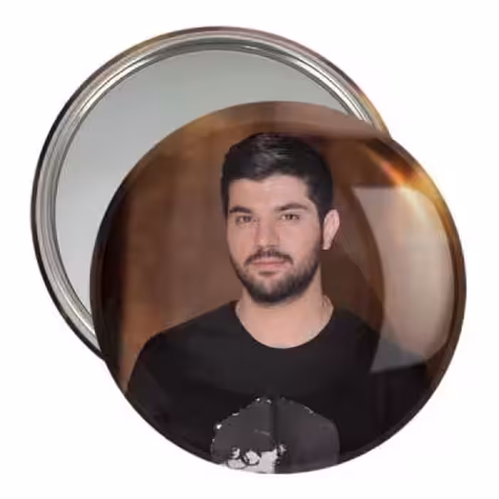 آینه جیبی خندالو مدل سینا مهراد کد 10374