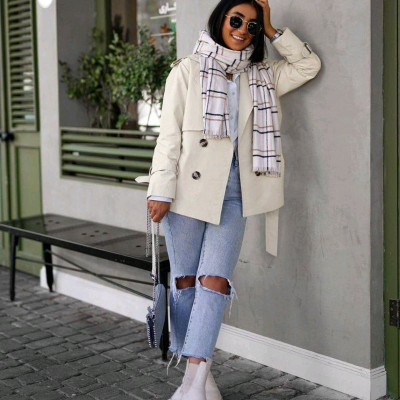 مانتو اسپرت زنانه کتان کجرا مدل مهرا