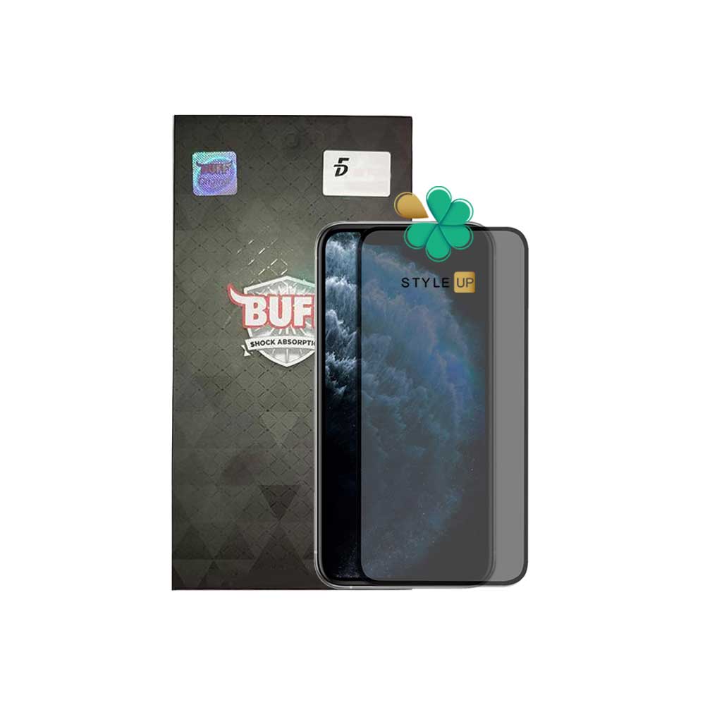 محافظ صفحه شیشه ای بوف 5D Privacy گوشی اپل iPhone 11 Pro Max