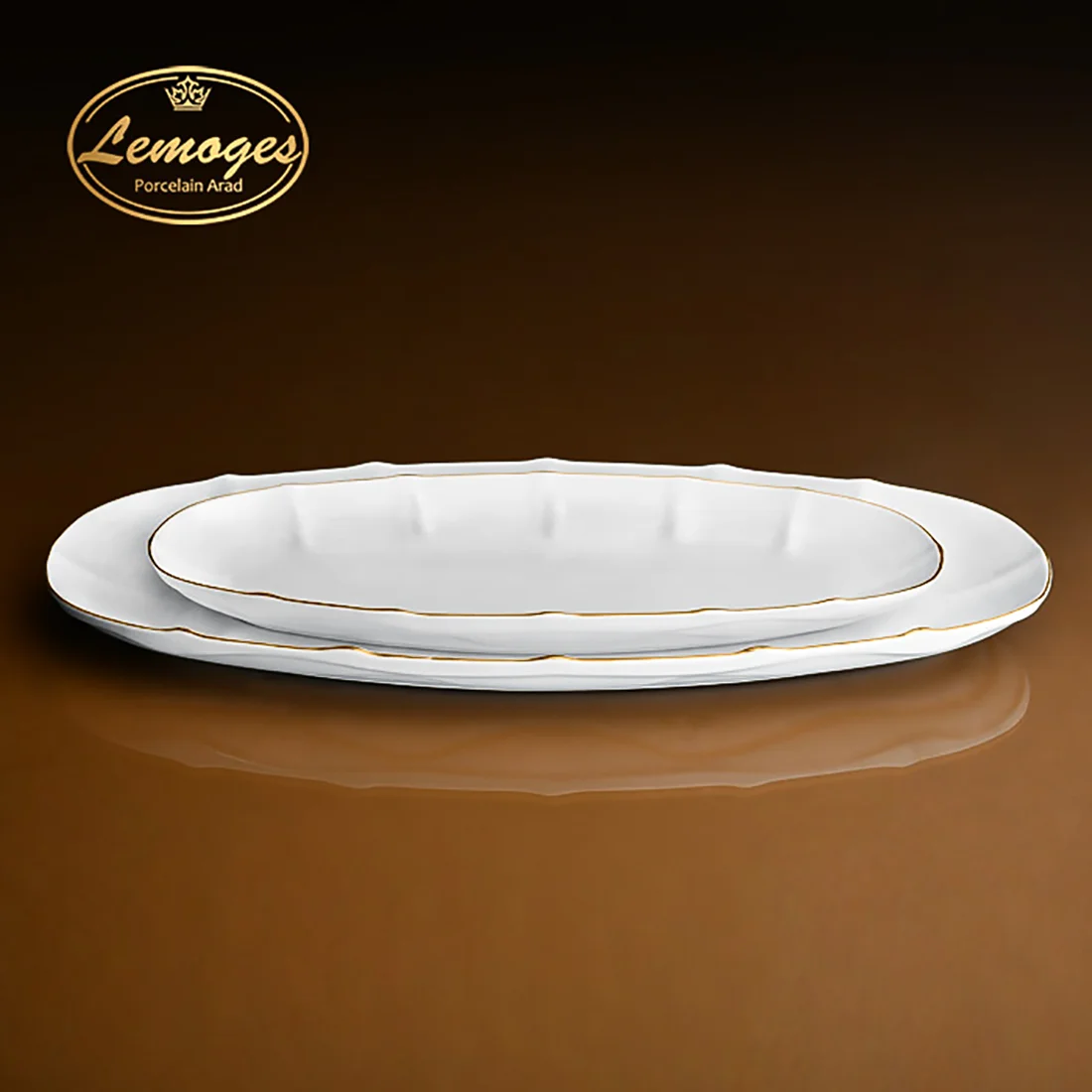 دیس چینی ماهی خوری بزرگ لیمون