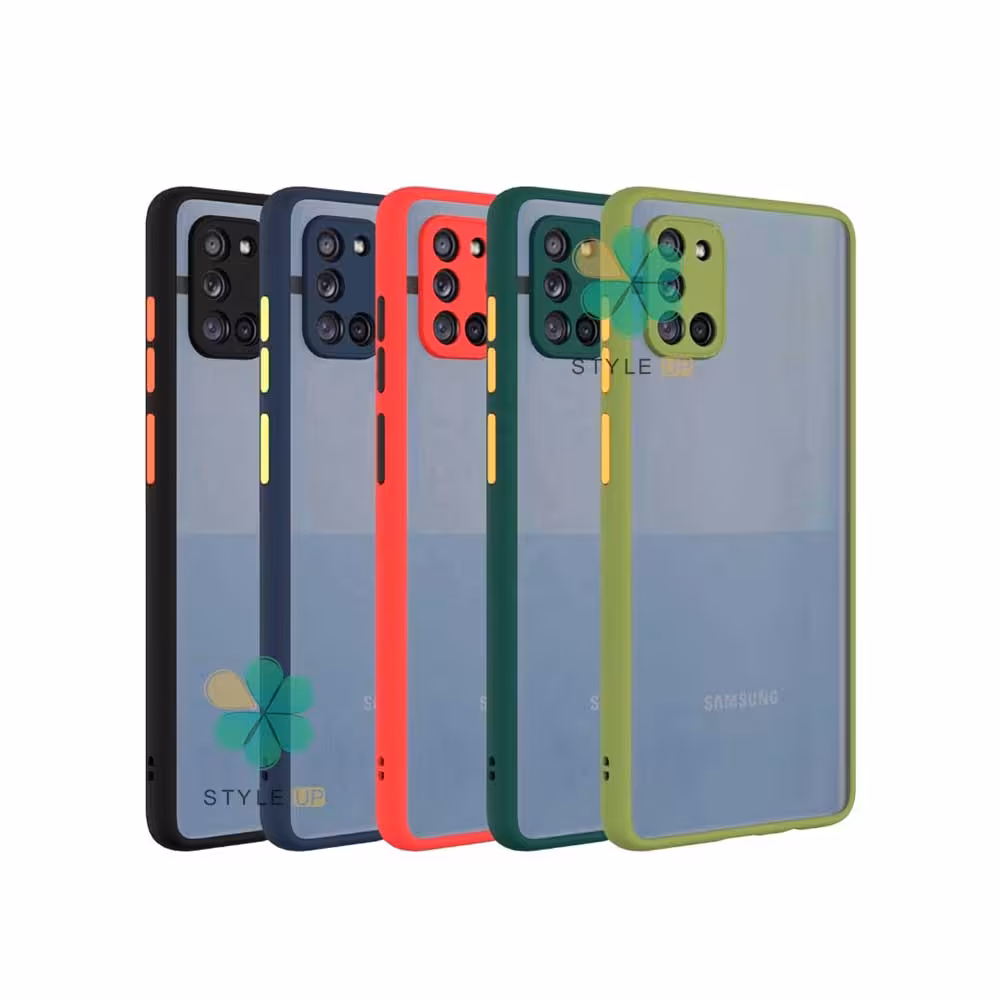 قاب گوشی سامسونگ Galaxy A31 مدل پشت مات محافظ لنزدار