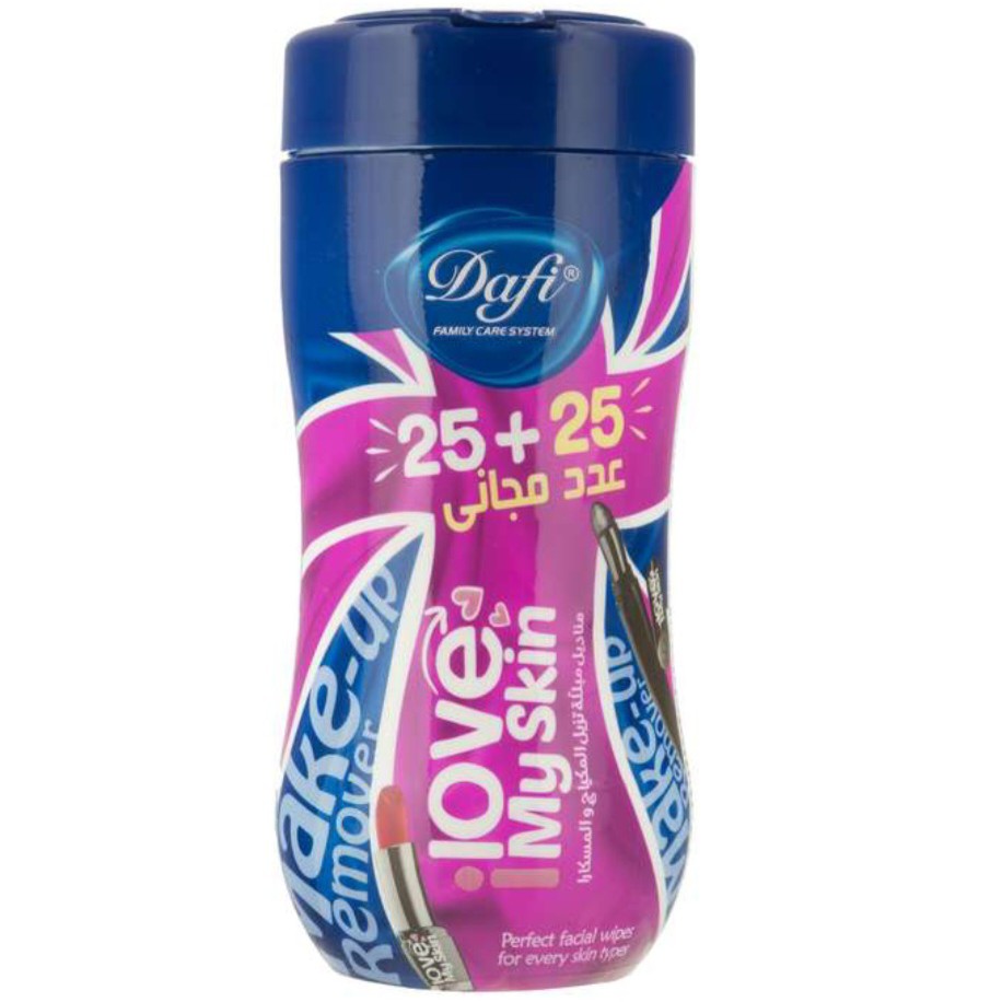 دستمال مرطوب دافی در دو مدل آرایش پاکن 50 عددی آنتی باکتریال 70 عددی