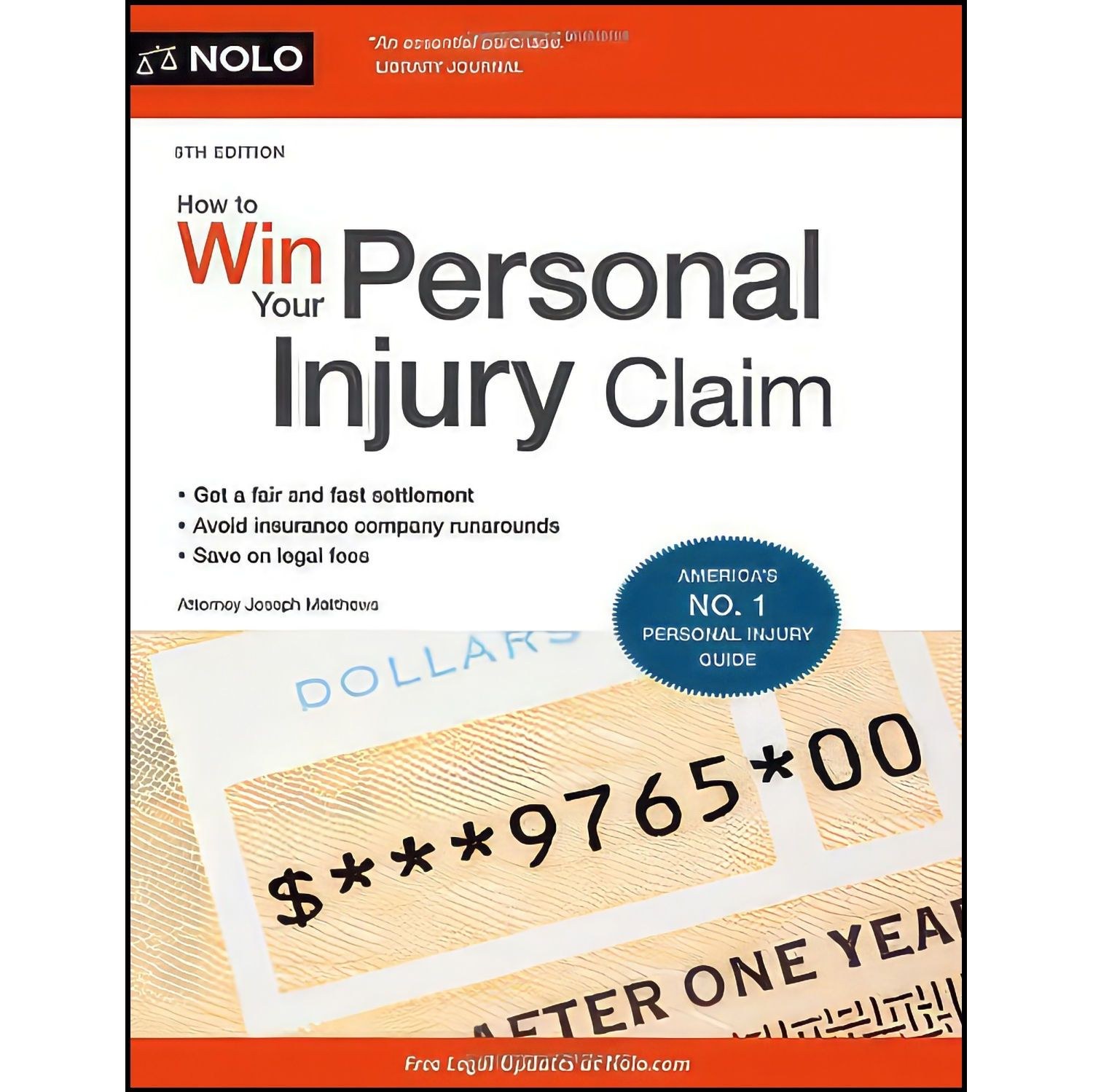 کتاب زبان اصلی How to Win Your Personal Injury Claim اثر Joseph L Matthews
