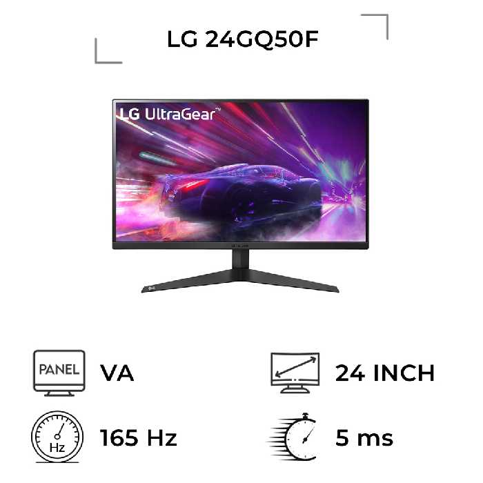 مانیتور گیمینگ ال جی 24 اینچ مدل 24GQ50F