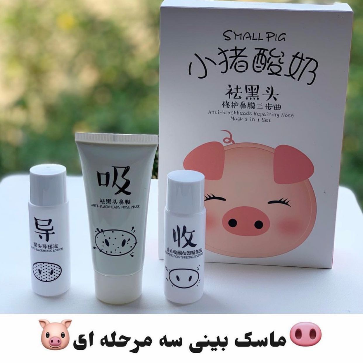 پک سه مرحله پاک کننده ی بینی طرح خوکی