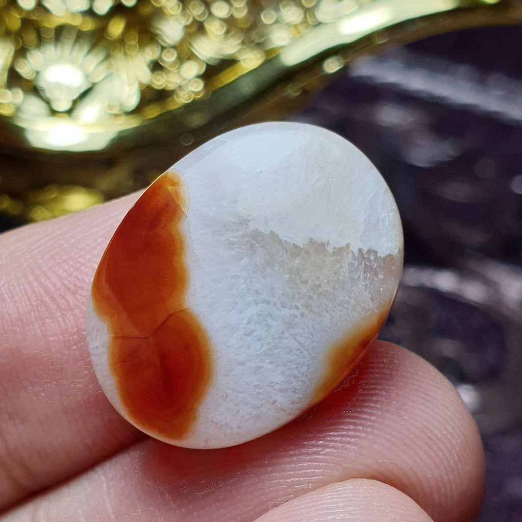 نگین فوق العاده زیبای سنگ عقیق ژئود خاص  خراسانی اصل معدنی
کد 25888