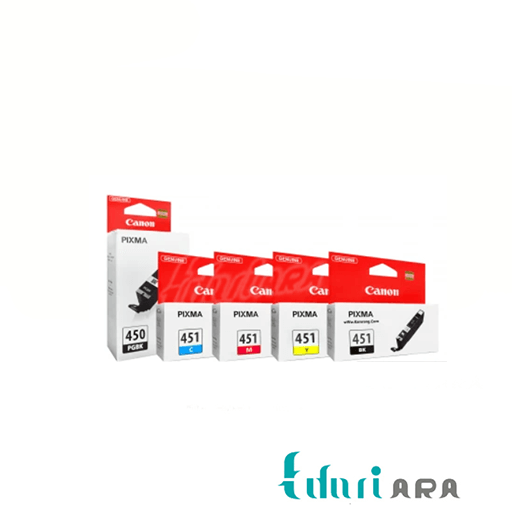 کارتریج اورجینال دستگاهی جوهرافشان کانن CLI_450-451 سری کامل