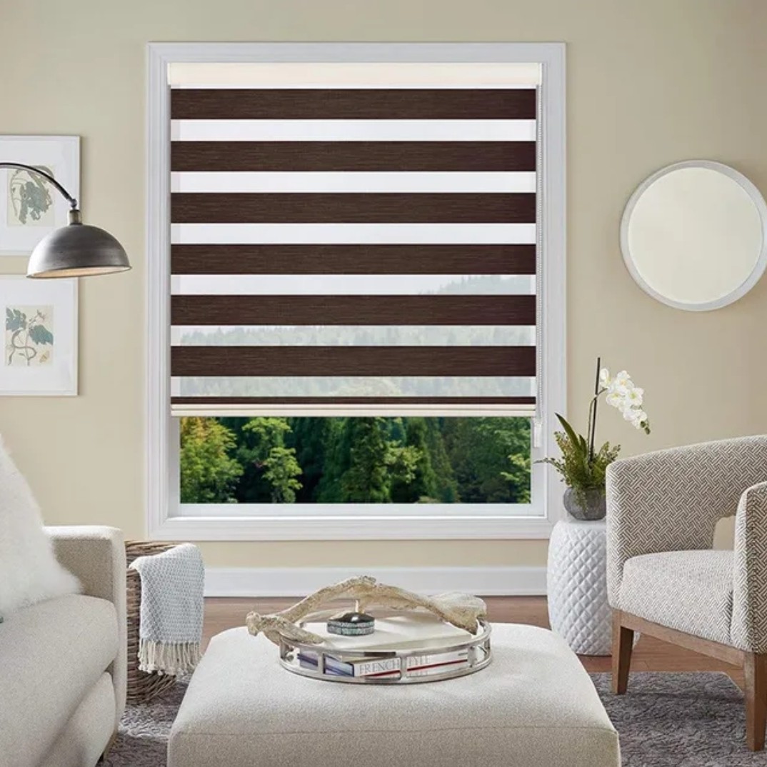 پرده زبرا ساده و طرح دار و 2 مکانیزم