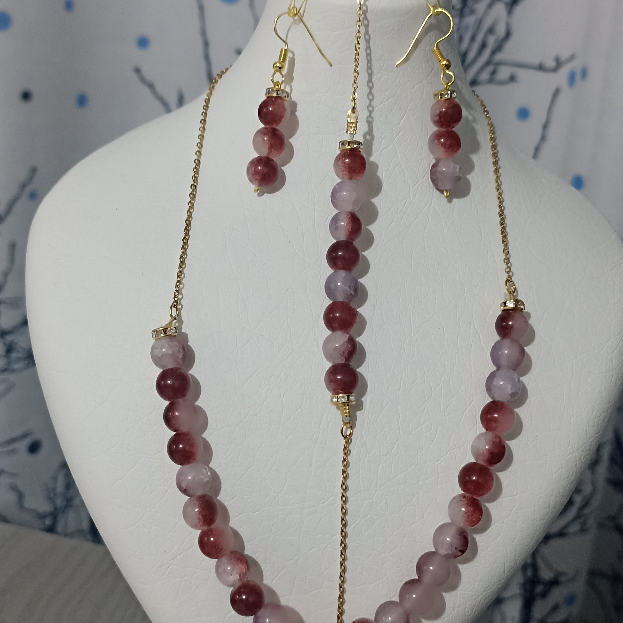 سرویس زیورآلات  ست سنگ چشم ببر 