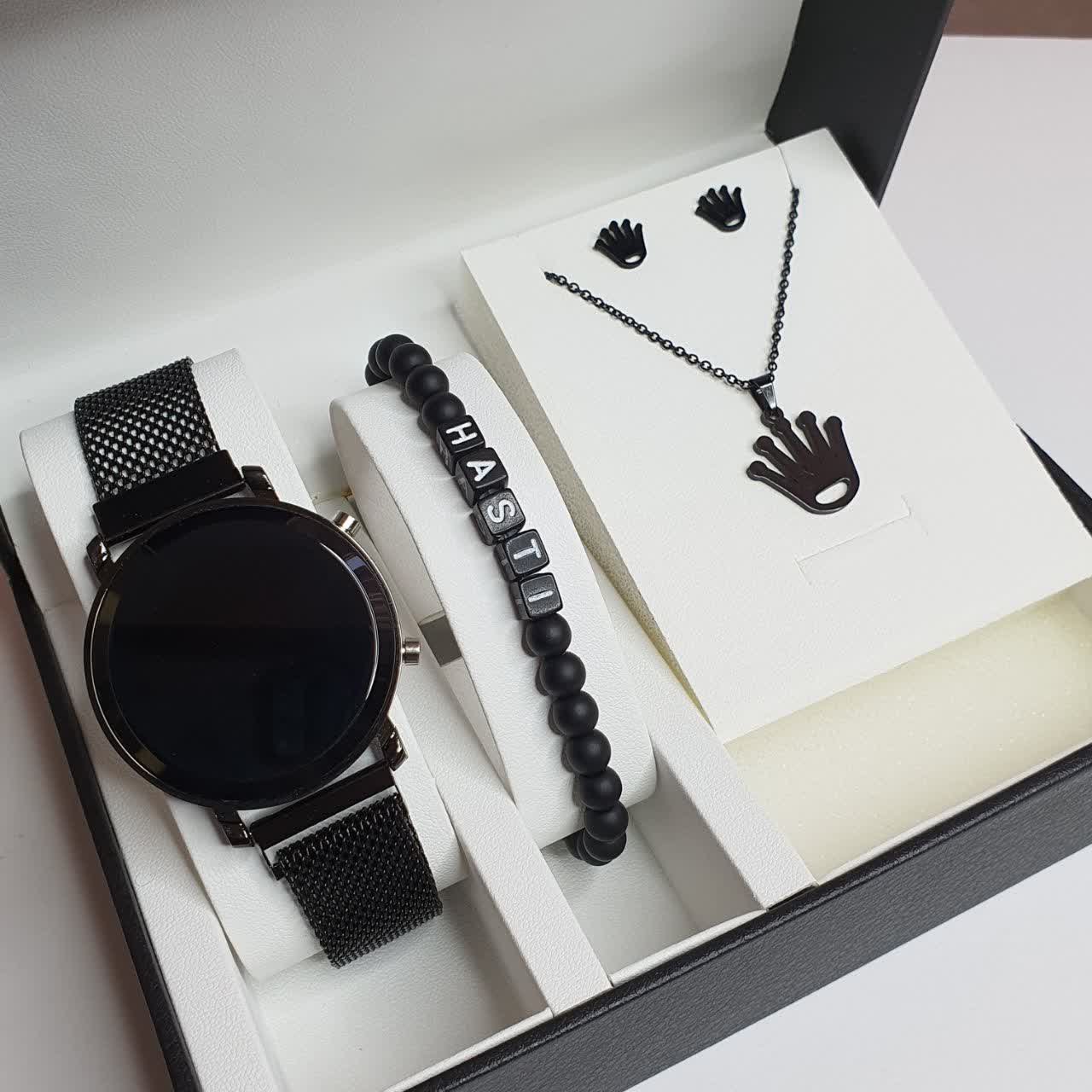 ساعت مچی ال ای دی قفل سگکی دارای تقویم led