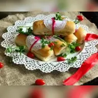 غذای خانگی 6 عدد  مینی ساندویچ الویه    فینگرفود    الویه خانگی     الویه     فینگرفود خانگی    ساندویچ الویه    