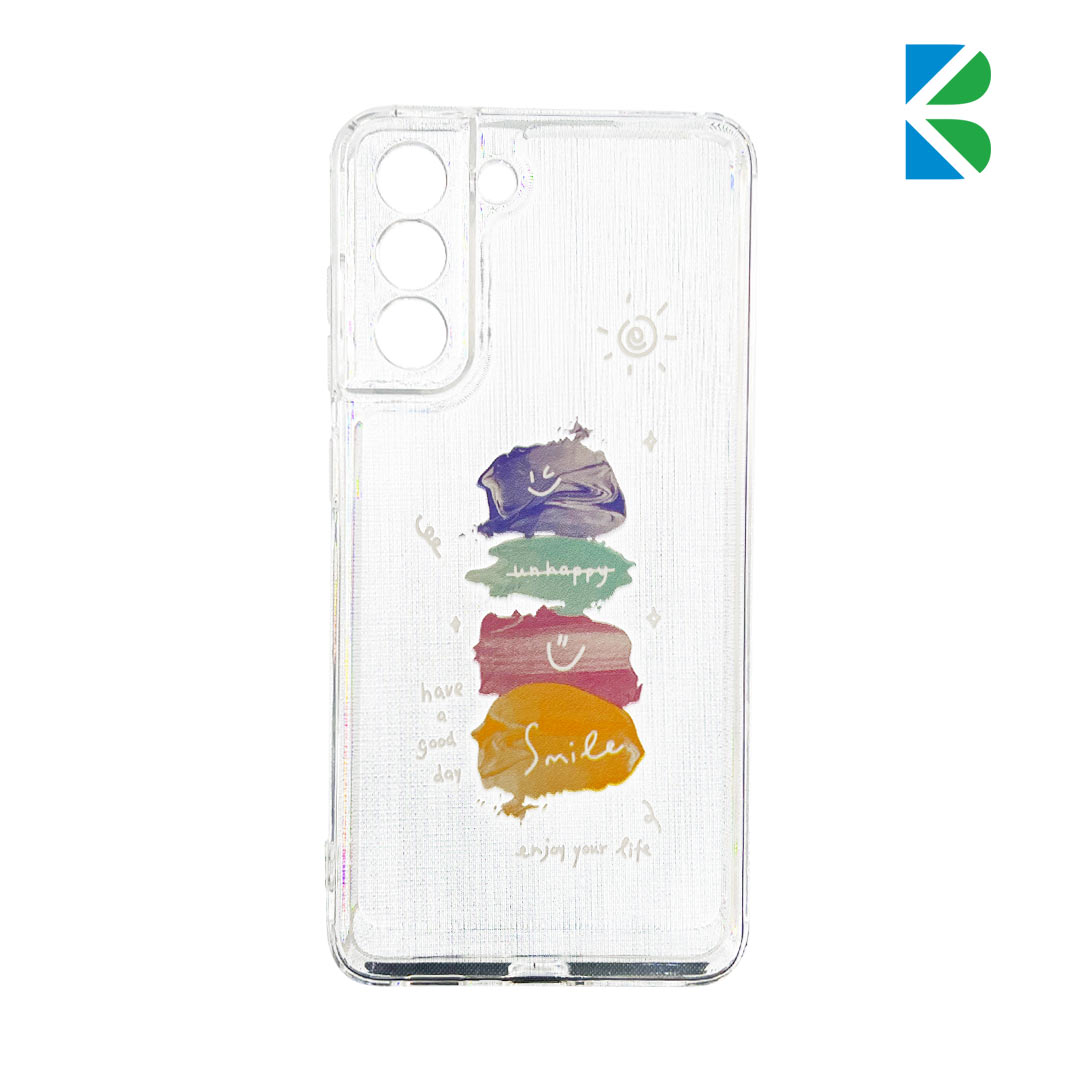 قاب ژله ای شفاف طرح دار محافظ لنزدار مناسب سامسونگ مدل S21 FE