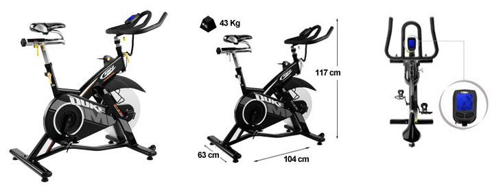 دوچرخه ثابت باشگاهی اسپینینگ BH DUKE MAGNETIC