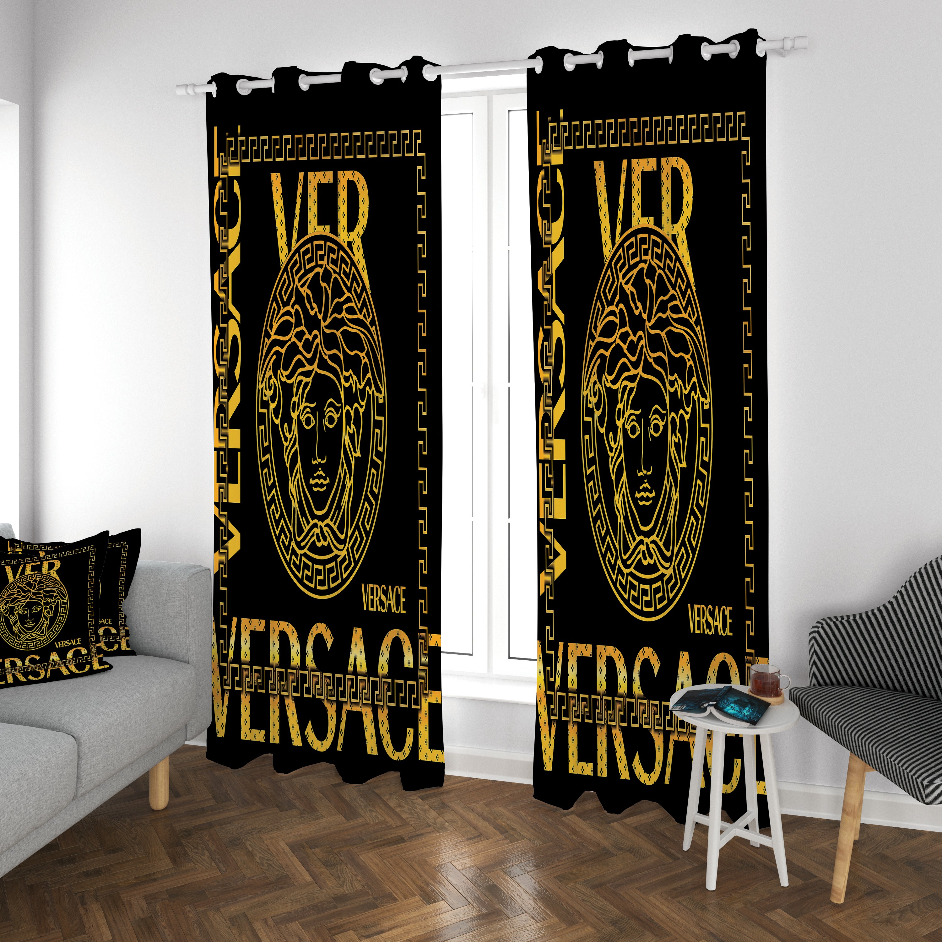 پرده پذیرایی و اتاق خواب طرح برند 1