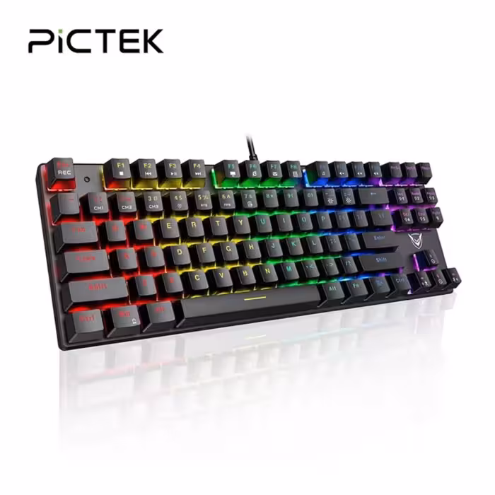کیبورد مکانیکال گیمینگ سیمی pictek 