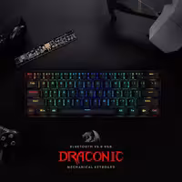 کیبورد مکانیکی مخصوص بازی  رددراگون مشکی   Draconic K530  gaming keyboard