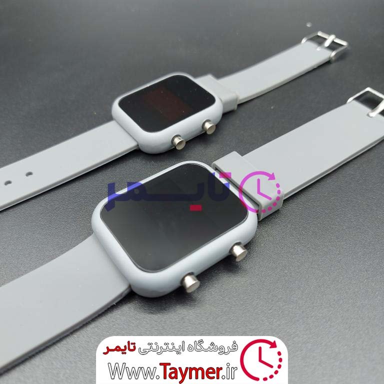 ساعت مچی ست مردانه و زنانه اسپرت دیجیتالی رنگ خاکستری