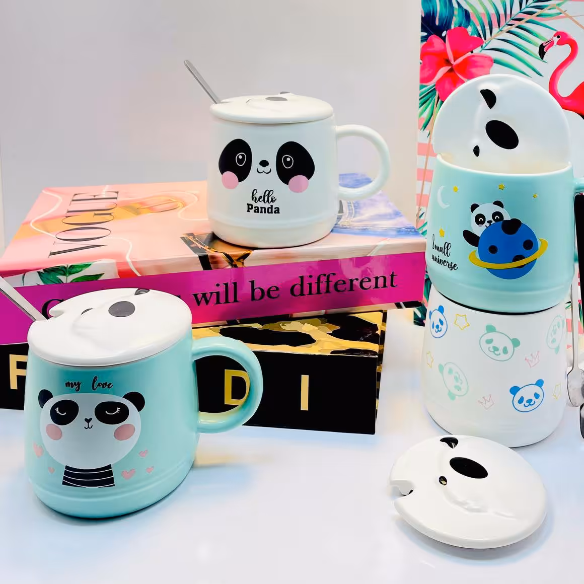 لیوان سرامیک پاندا یک عددی با ارسال رایگان