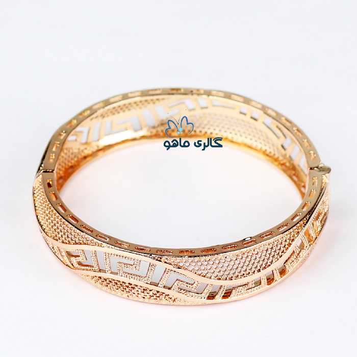 دستبند النگویی ژوپینگ مدل شبکه ای کد DAXP637-3 رنگ ثابت و ضدحساسیت