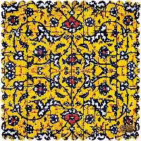 رومیزی مخمل طرح سنتی سایز 50 در 50 مدل T11-133 شرکت رنس