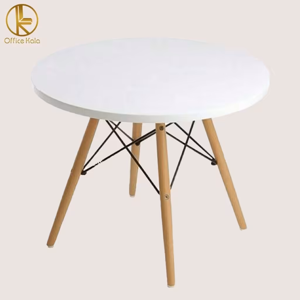 میز غذاخوری مدل باتومی گرد 4 نفره  کد S  532