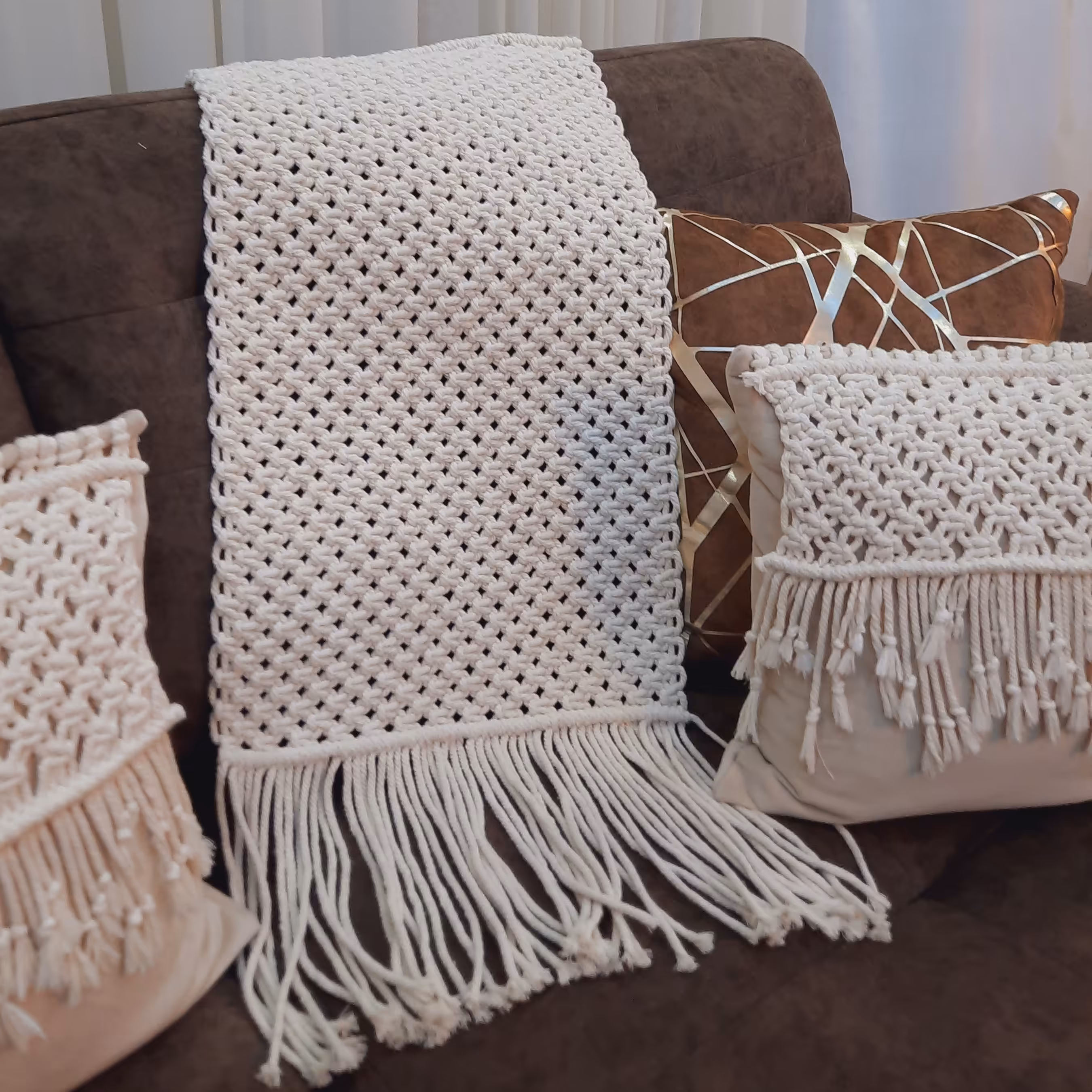 رانر مکرومه دستبافت 