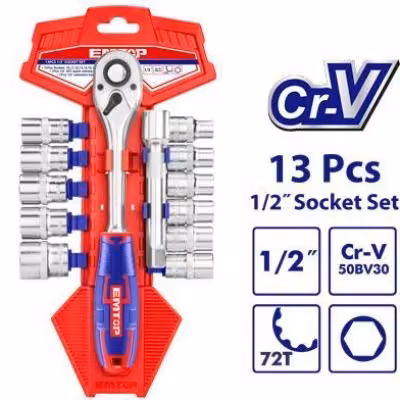 ست بکس و جغجغه 13 عددی ایمتاپ EMTOP مدل ESKT12131