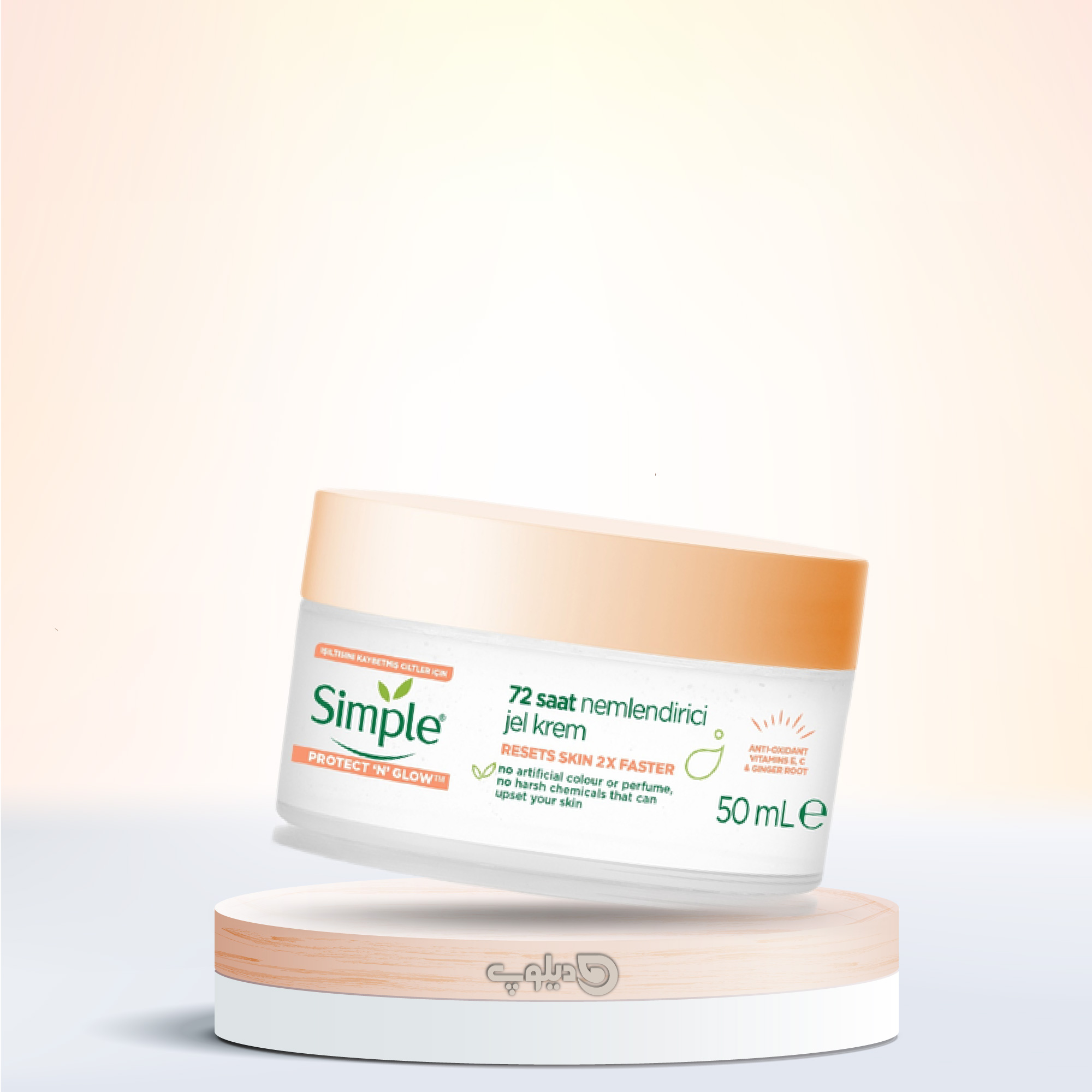 ژل کرم آبرسان سیمپل 72 ساعته SIMPLE