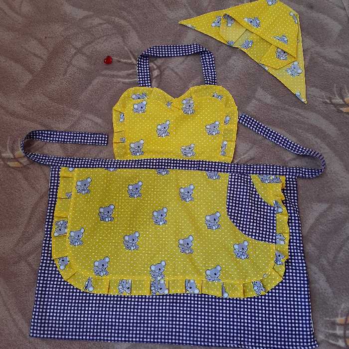 پیشبند دو دامنی با دوخت عالی و پارچه نسوز و جیب موبایل