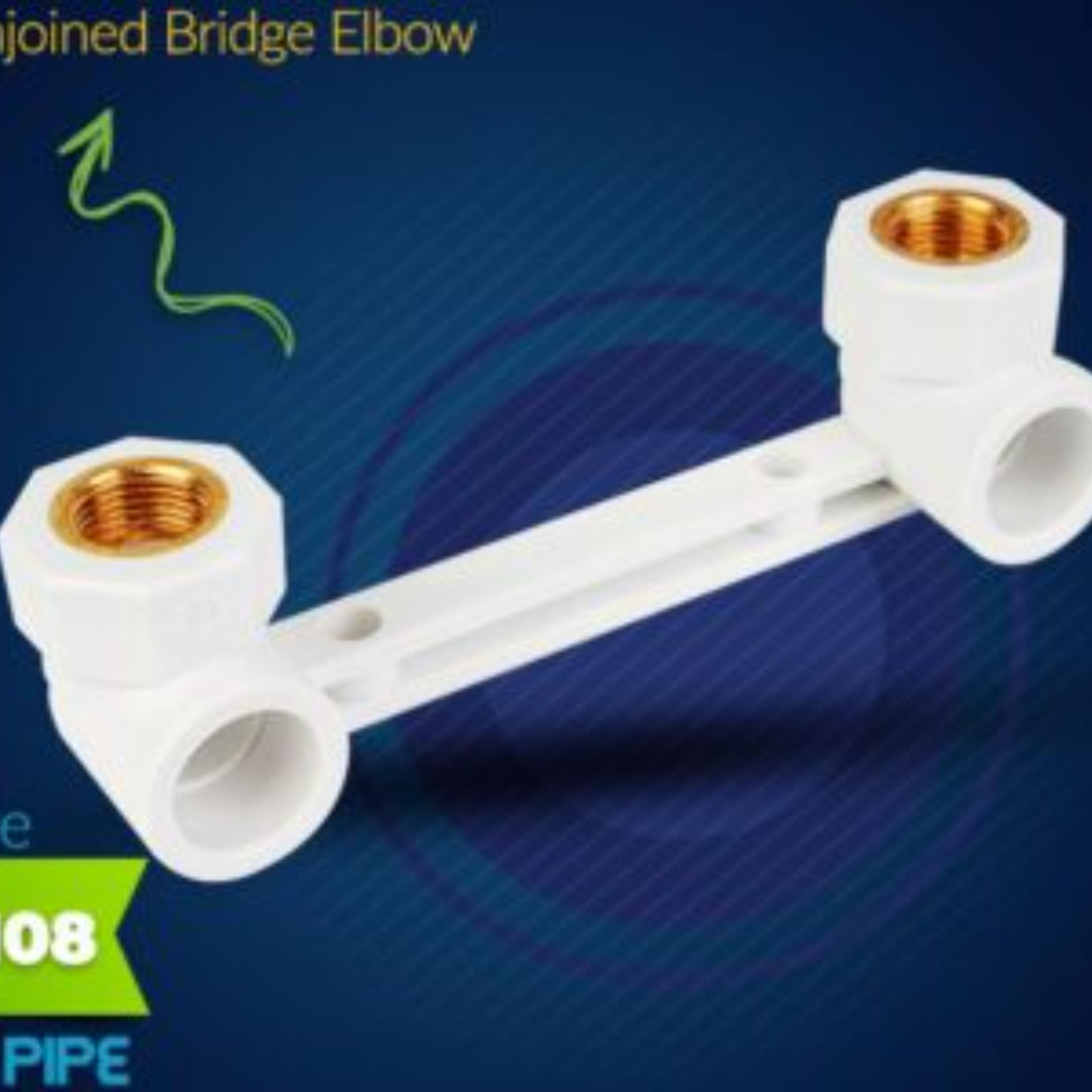 زانو یک سرفلزی زوج 1/2*20 سفید تک لایه آسیا مناسب لوله کشی سرد و گرم