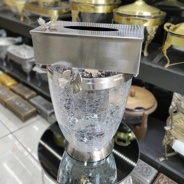 سطل و دستمال پذیرایی پروانه