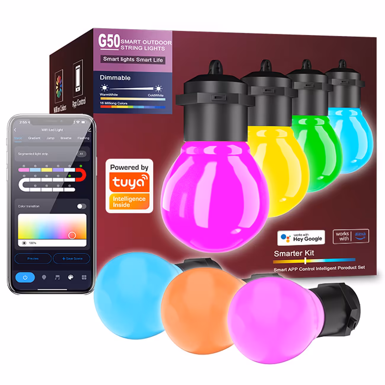 لامپ ریسه‌ای ال‌ای‌دی هوشمند 6 متری LDC-G50