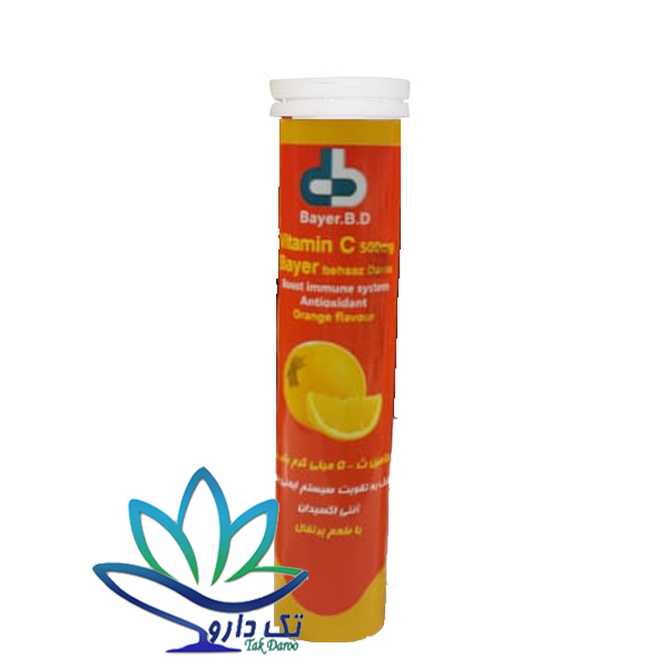 قرص جوشان ویتامین سی 500 میلی گرم بایر بهساز دارو