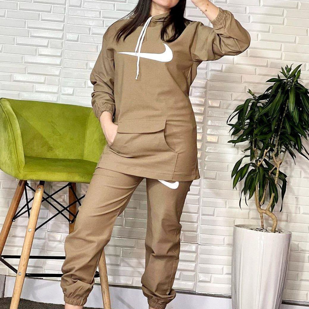 ست دو تیکه هودی و شلوار زنانه مدل اسرا جنس کتان پنبه ارسال رایگان 