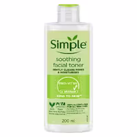 تونر تسکین دهنده سیمپل اصلی simple soothing toner 200 ml