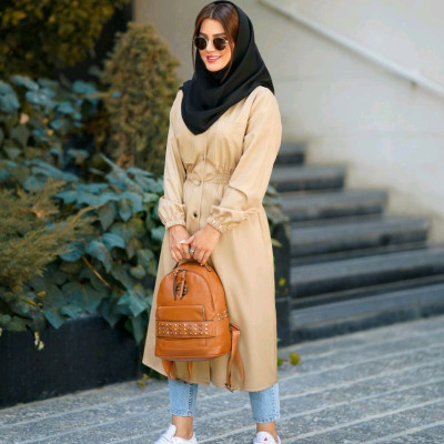 مانتو دانشجویی میکرو مدل کمر کش