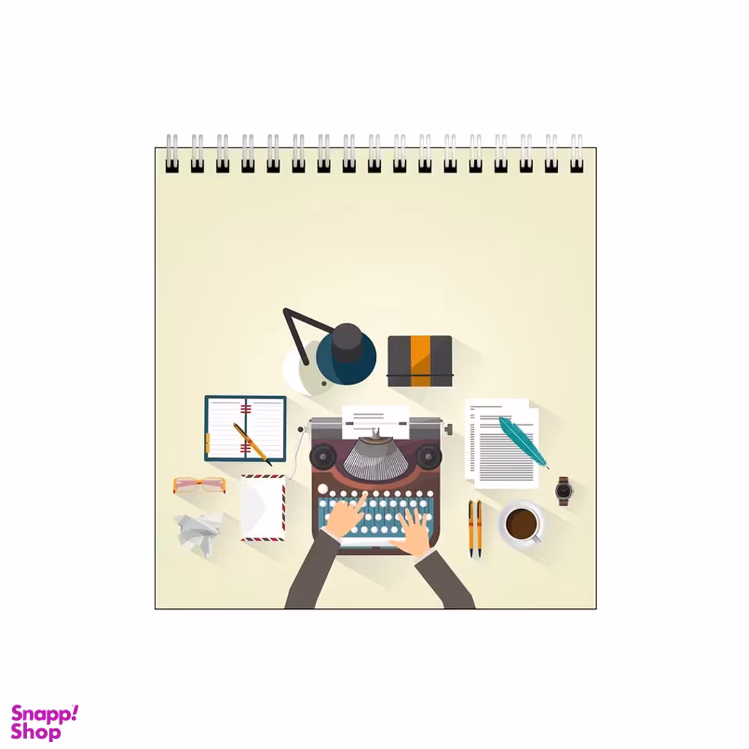 دفتر طراحی بامبیلیپ مدل ماشین تایپ کد 2176495