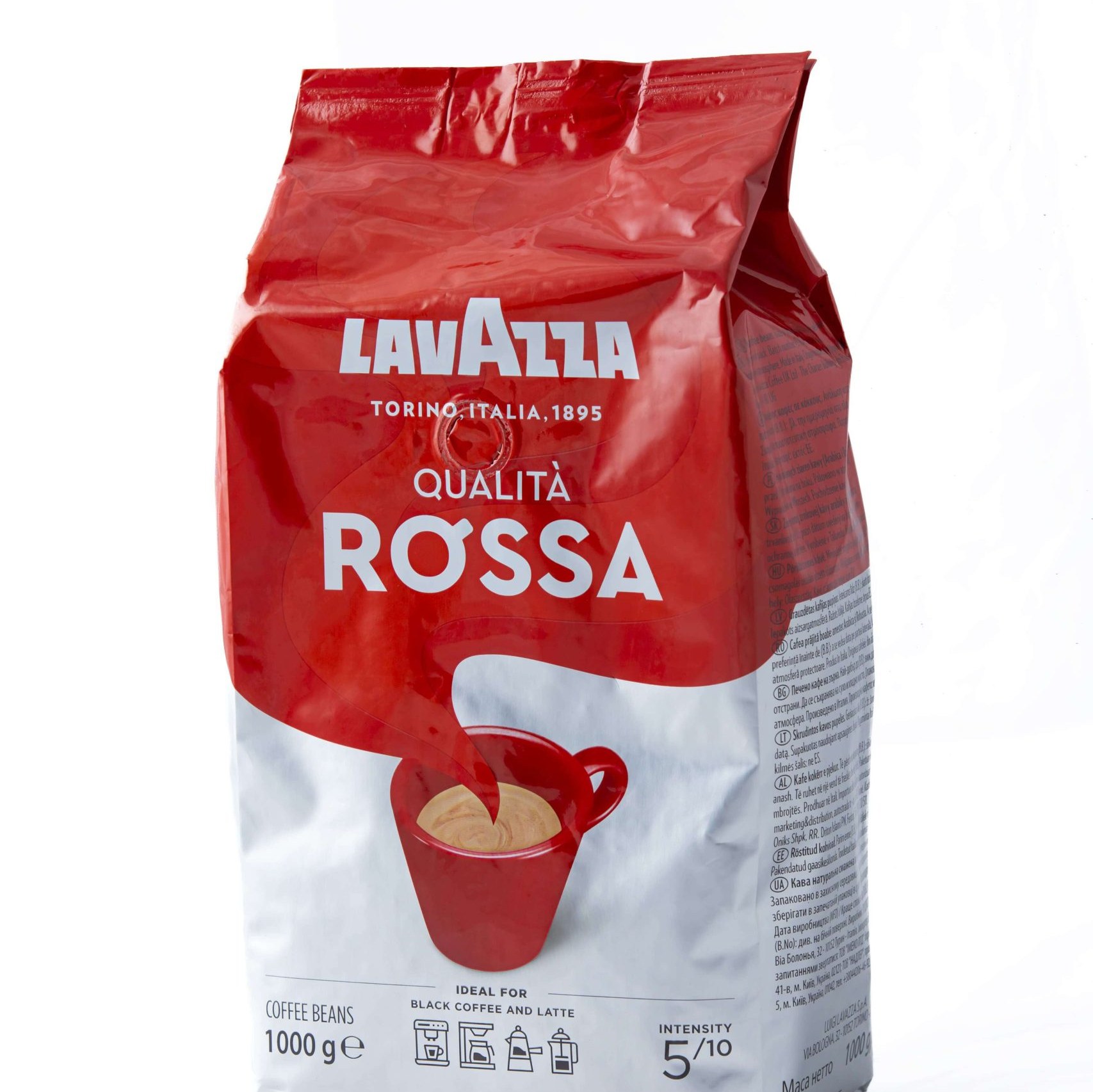 دانه قهوه لاوازا lavazza qualita rossa