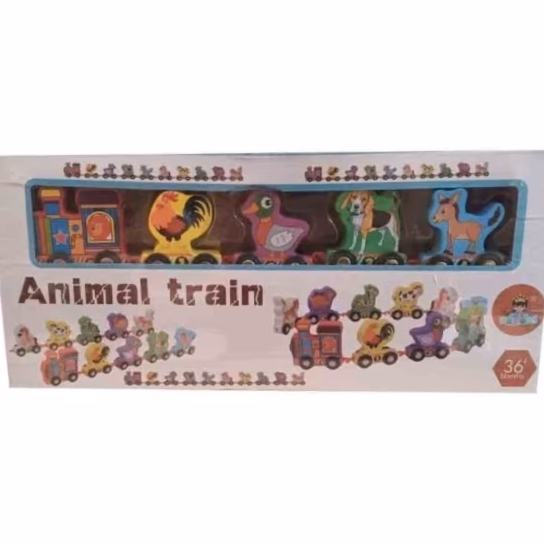قطار حیوانات چوبی 